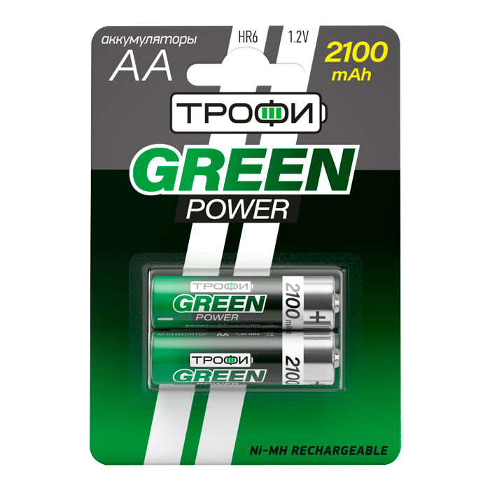 Трофи HR6-2BL 2100 mAh GREEN POWER