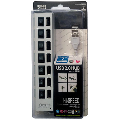 USB HUB 7PS белый