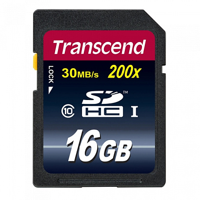 16Gb SDHC C10 Transcend
