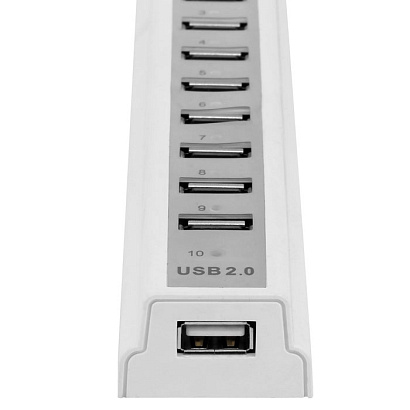 USB HUB 10P White