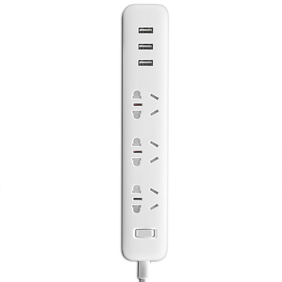 Xiaomi Mi Power Strip 3 Sockets/3 USB (White) (XMCXB01QM)