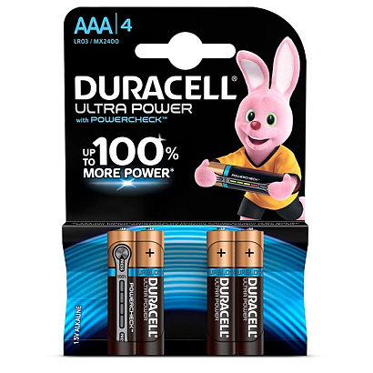 Duracell Ultra Power AAА LR03/MX2400 4шт.