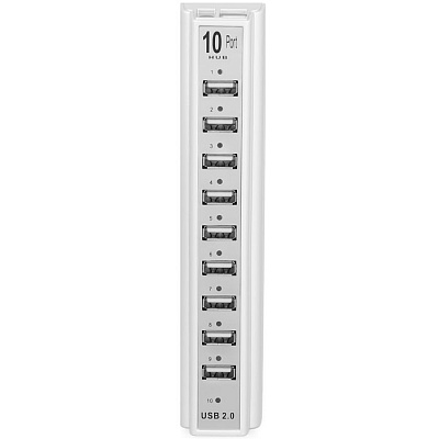 USB HUB 10P White