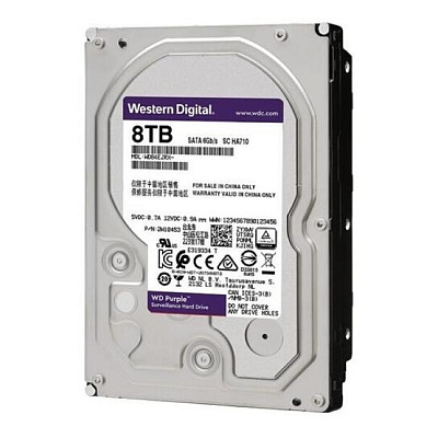 3.5" HDD 8Tb Western Digital Purple WD82PURX SATA