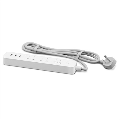 Xiaomi Mi Power Strip 3 Sockets/3 USB (White) (XMCXB01QM)